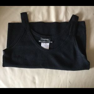 Chanel Identification Cashmere Sleeveless Top